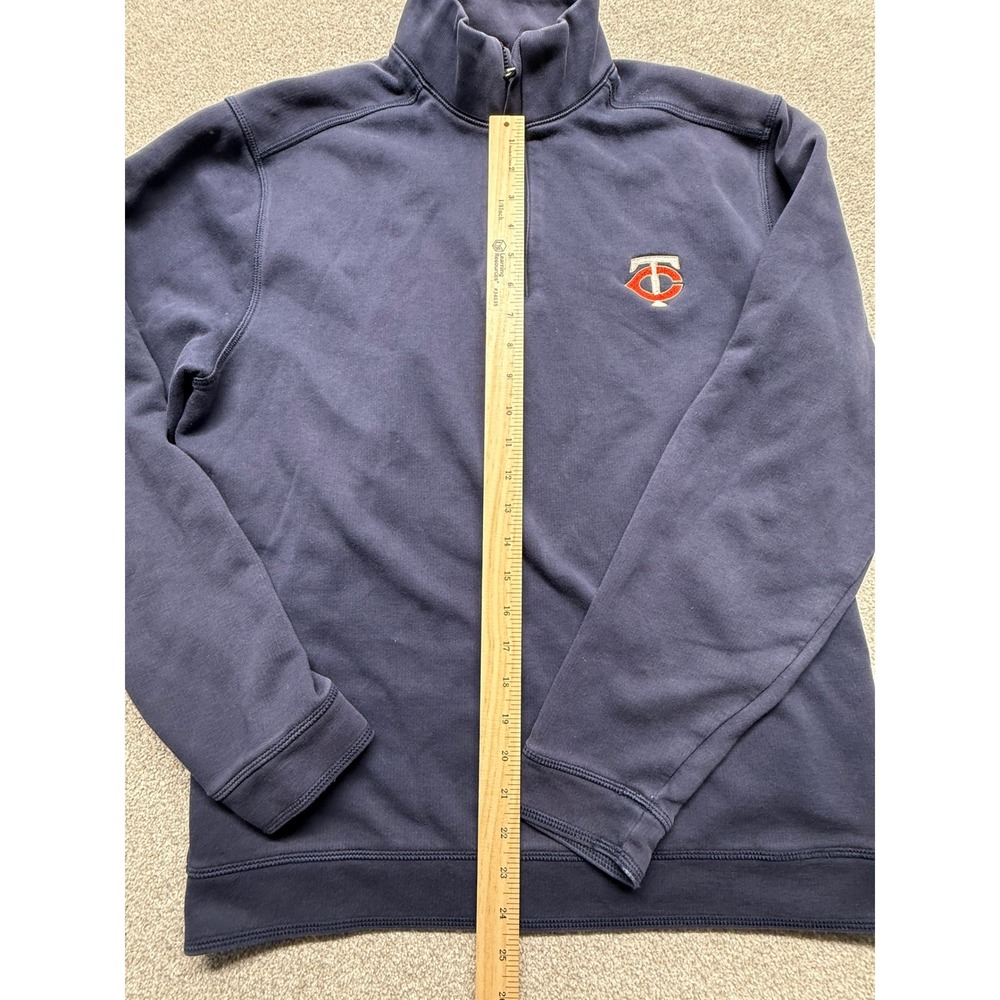 Cutter and Buck‎ Minnesota Twins Quarter Zip Pullover Navy Blue Sweatshirt Large - Picture 4 of 8